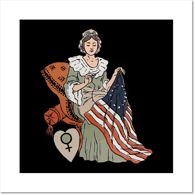 Betsy Ross Wall Art by christinehearst